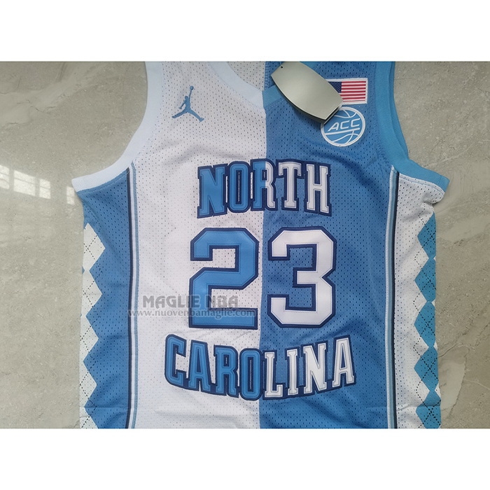 Maglia
 Michael Jordan NO 23 NCAA North Carolina Split Tar Heels Blu
 Bianco
